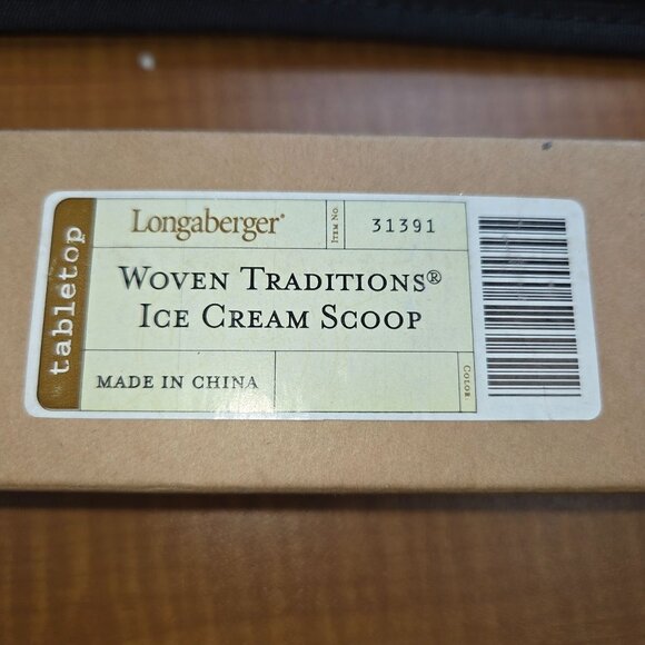 Longaberger Woven Traditions Ice Cream Scoop - Picture 5 of 5